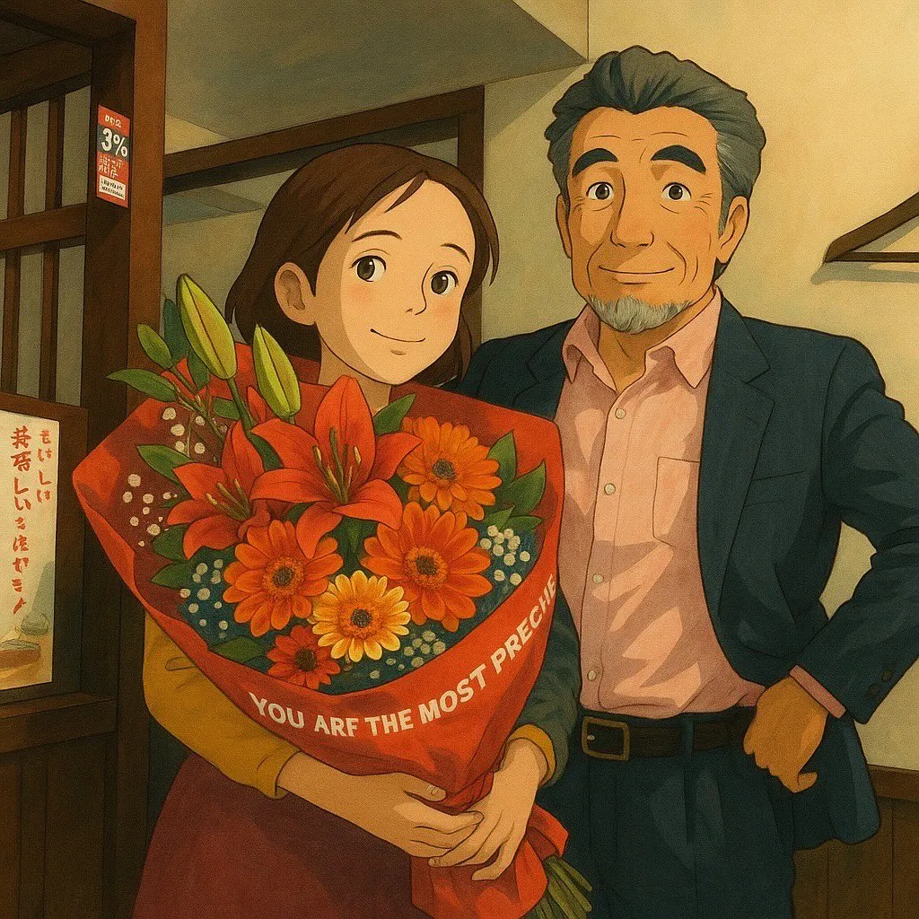 ダンディな常連様から私のお誕生日のお祝いで